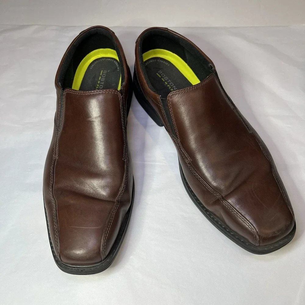 Bostonian Men's Bolton Free Oxford Flexlite Comfort Slip On Brown‎ 10.5 Hommes